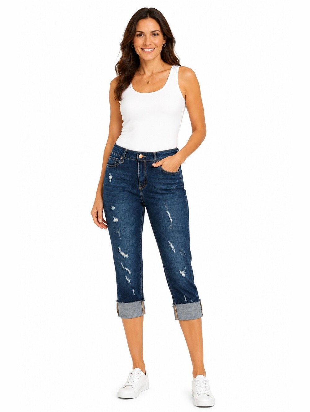 COPPERFLASH Distressed High Rise Jeans Size 14 NWT